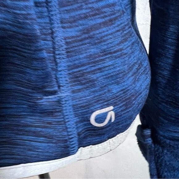 GapFit heathered blue half zip pullover workout top size medium - Picture 3 of 10